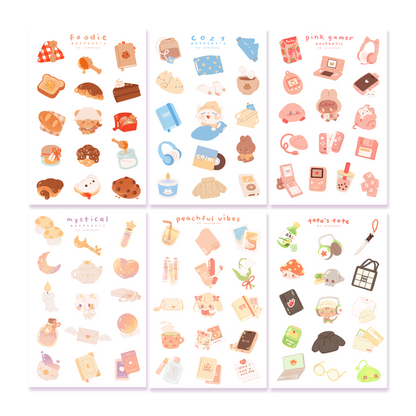 Aesthetic Items Series - STICKER SHEET