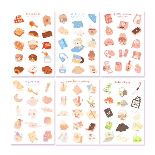 Aesthetic Items Series - STICKER SHEET