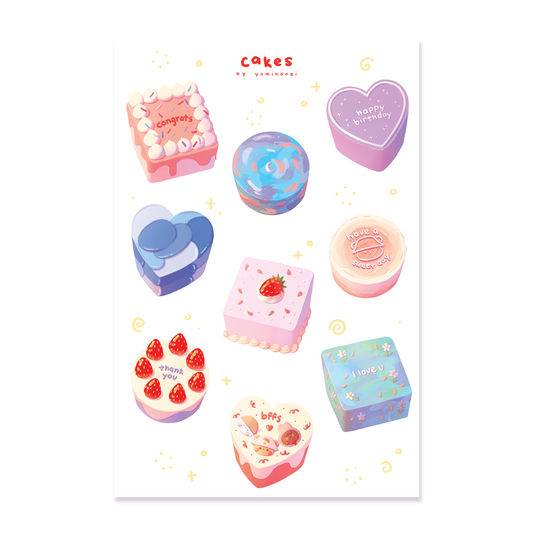 Cakes - STICKER SHEET