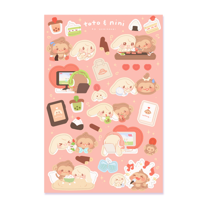 Toto & Nini - STICKER SHEET