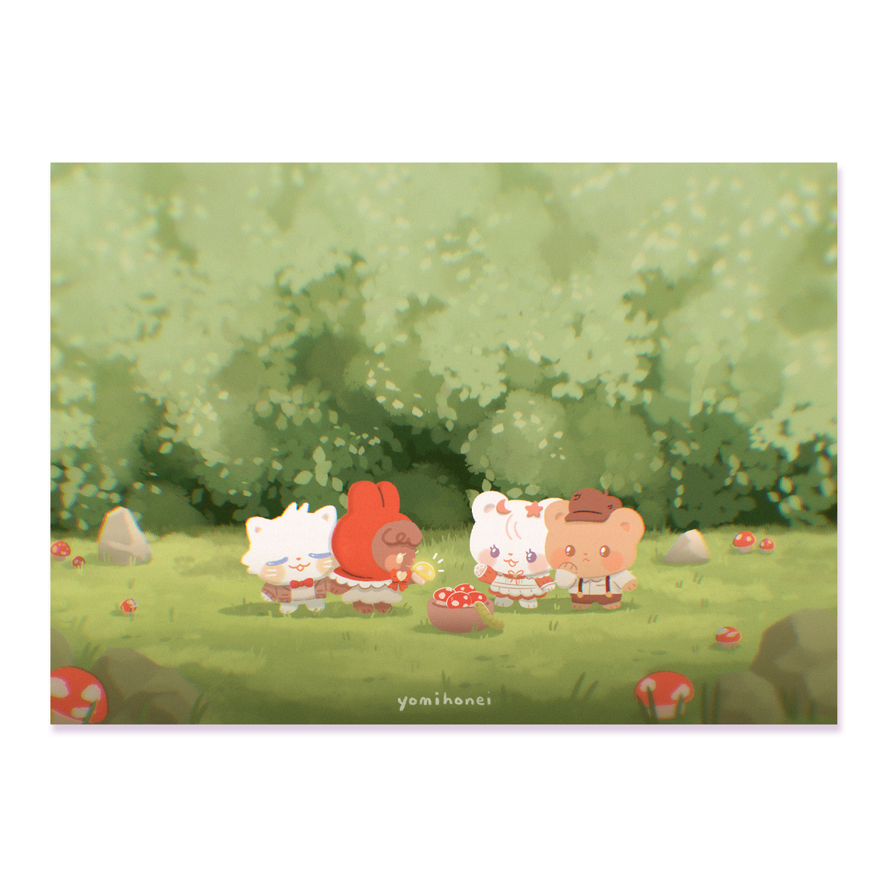 Mushroom Hunt - ART PRINT