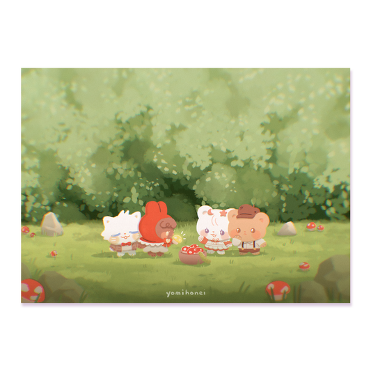 Mushroom Hunt - ART PRINT