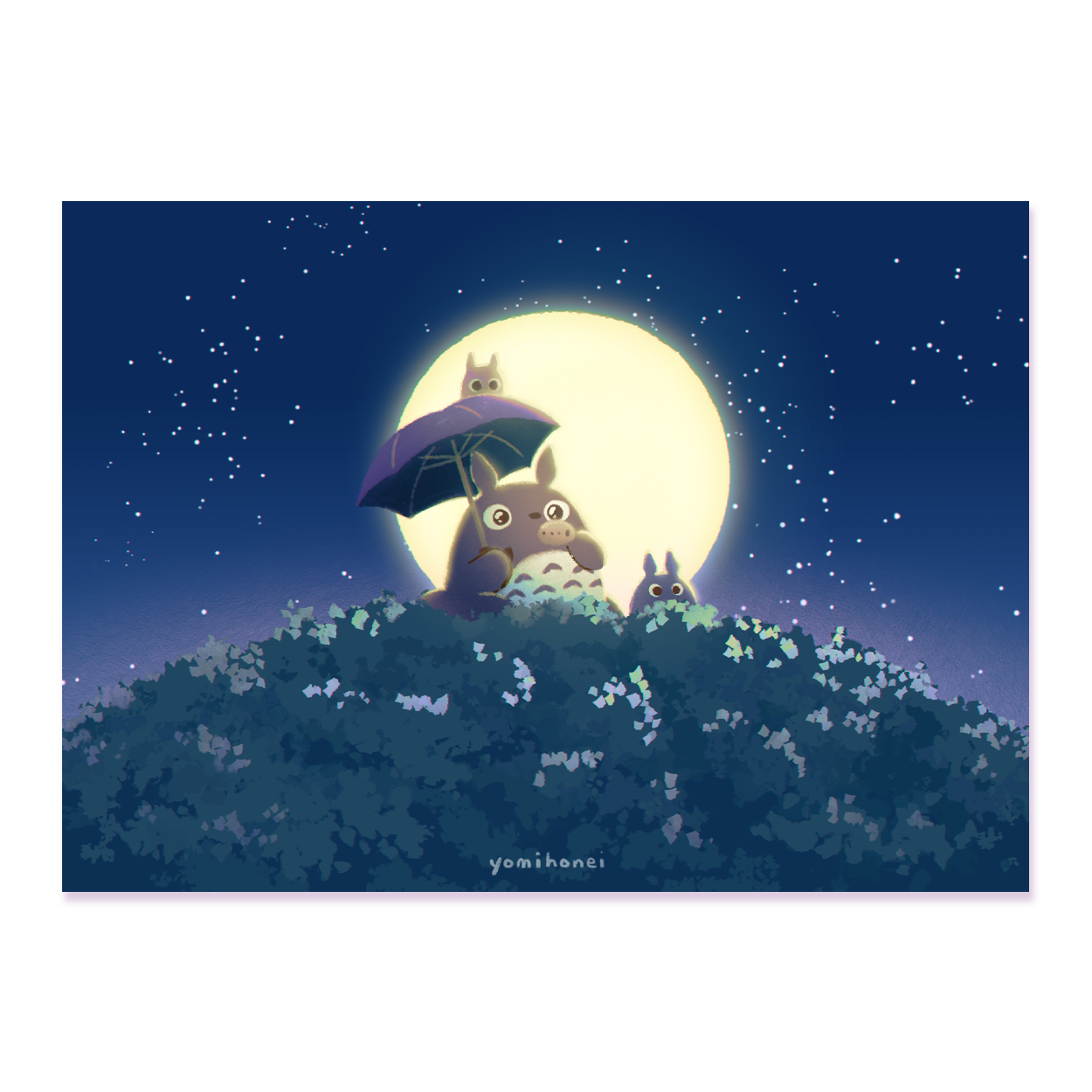 Totoro Night - ART PRINT