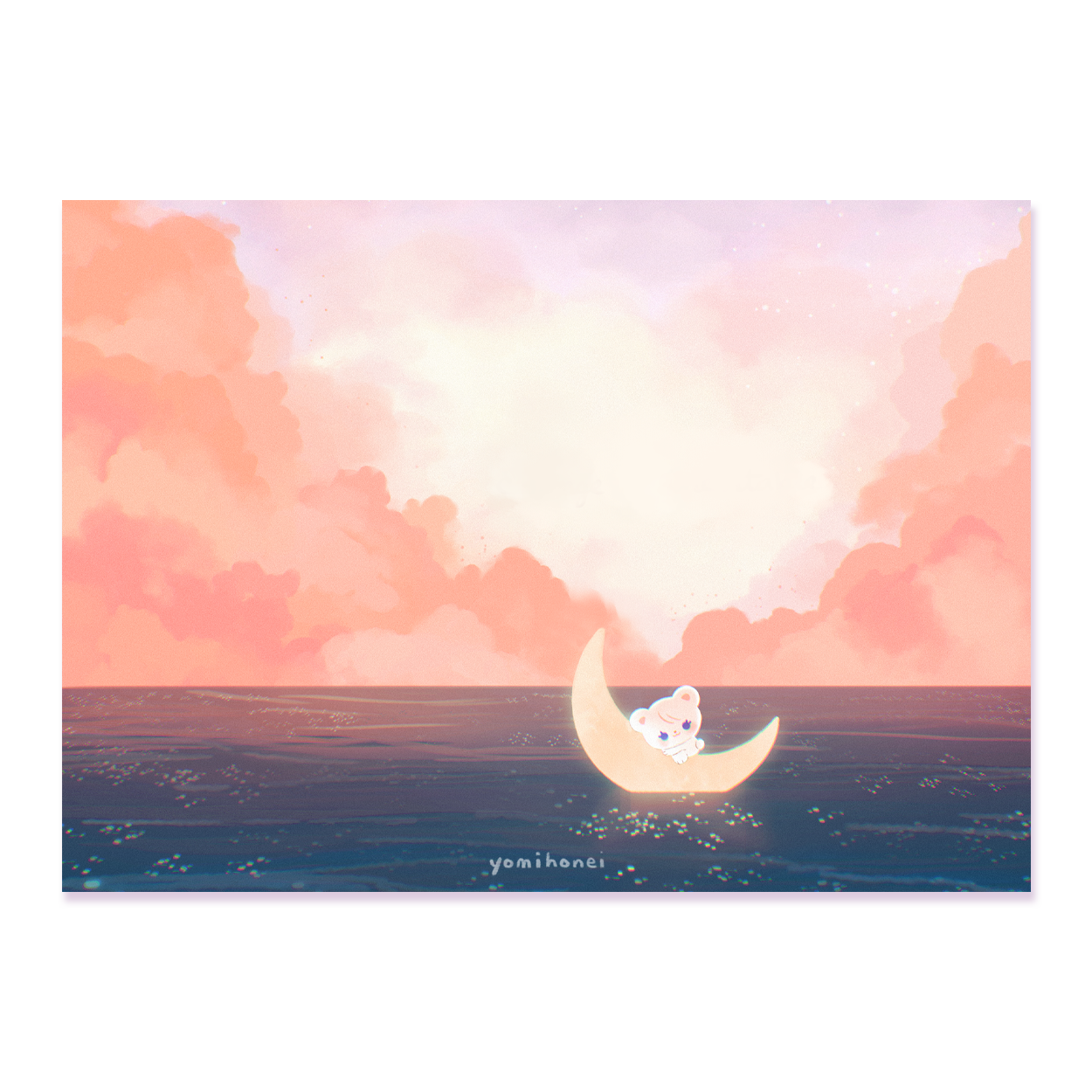 Moon Ocean - ART PRINT