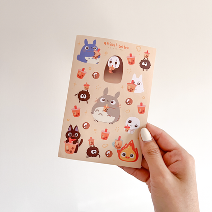 Ghibli Boba - STICKER SHEET