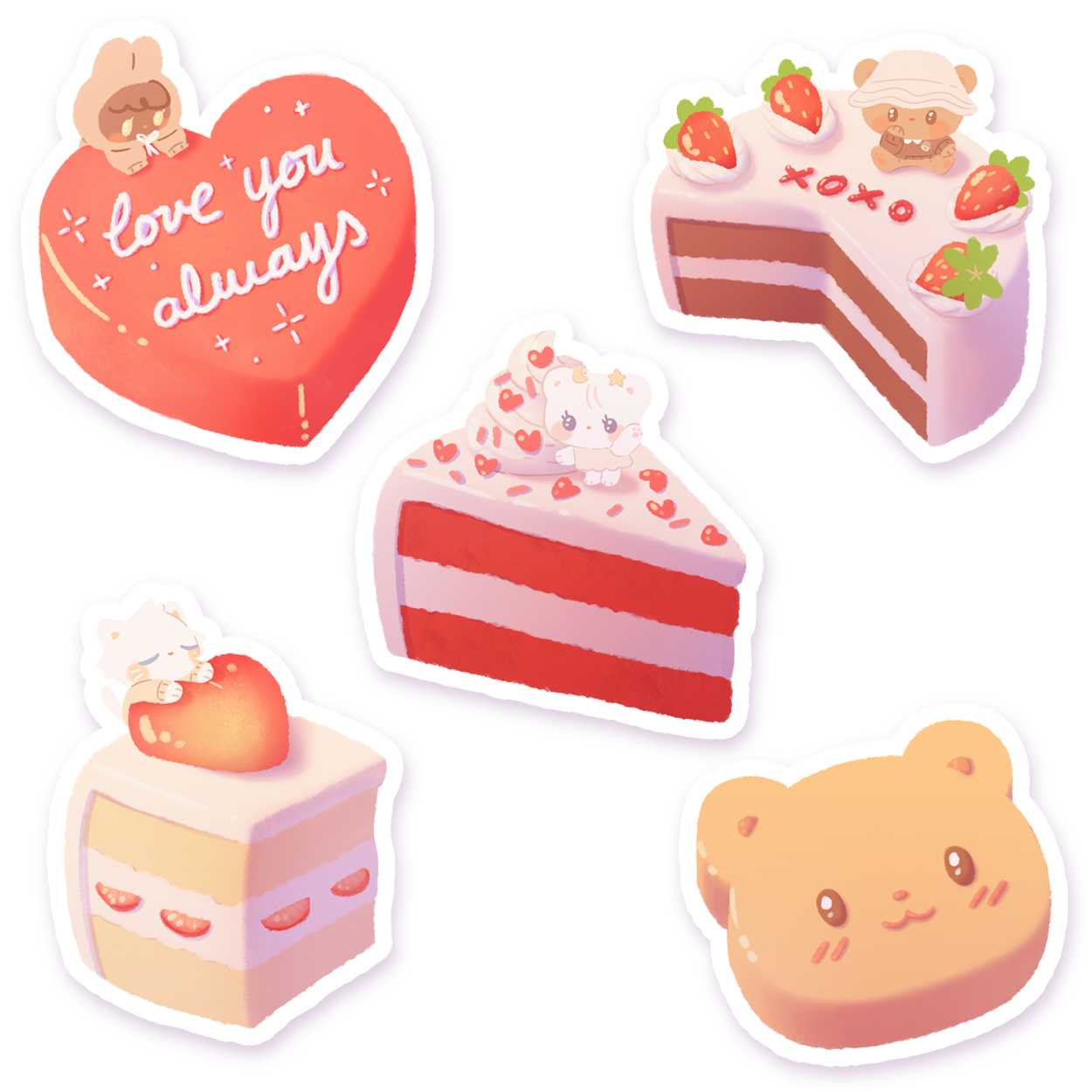 Lovely Cakes - SINGLE STICKER