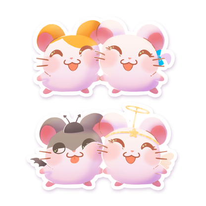 Hamtaro Duos - SINGLE STICKER