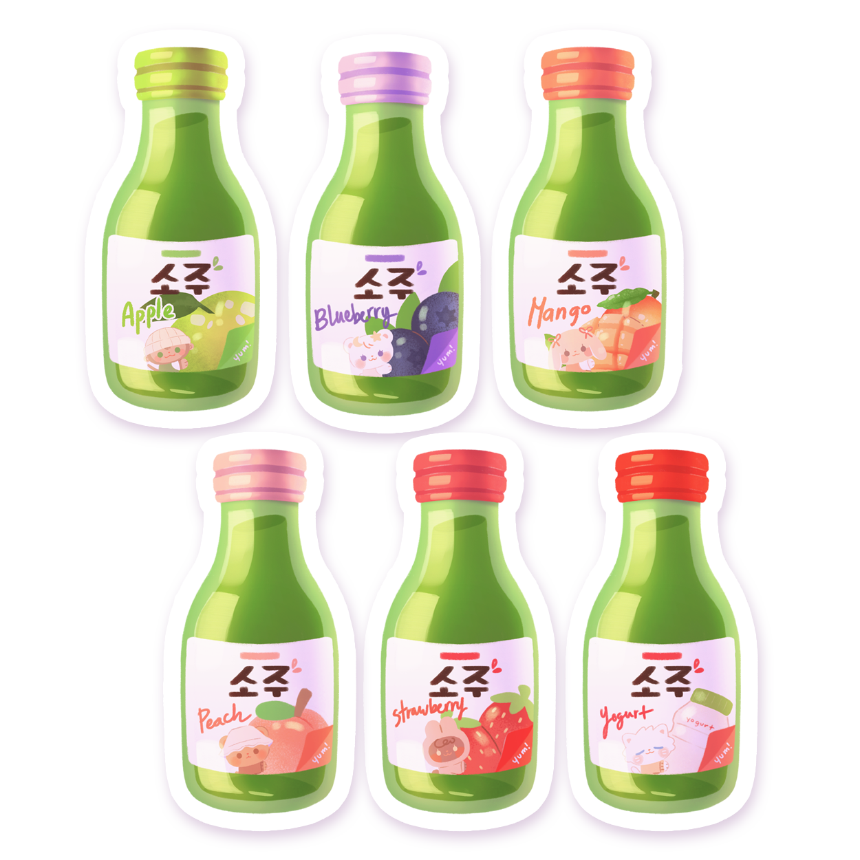 Flavored Soju - SINGLE STICKER