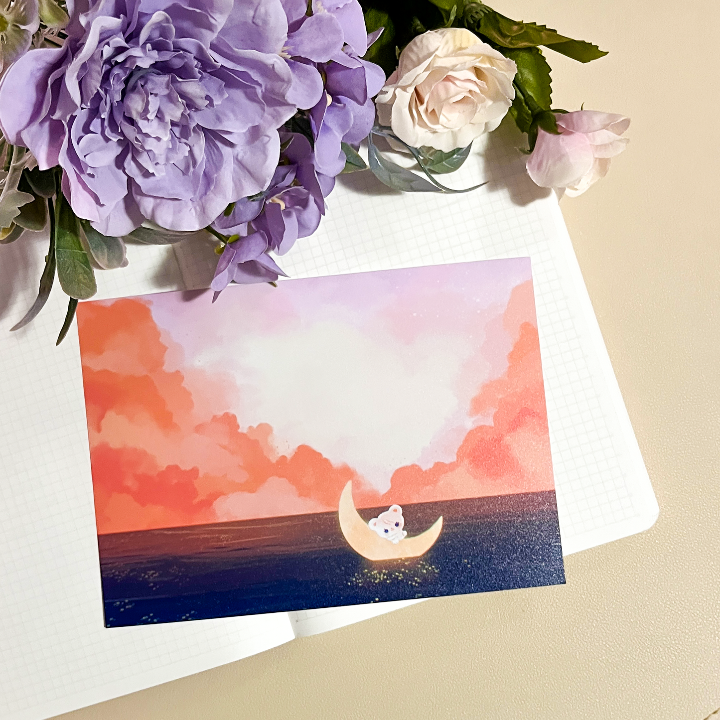 Moon Ocean - ART PRINT